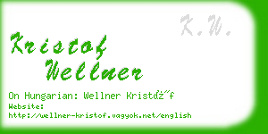 kristof wellner business card